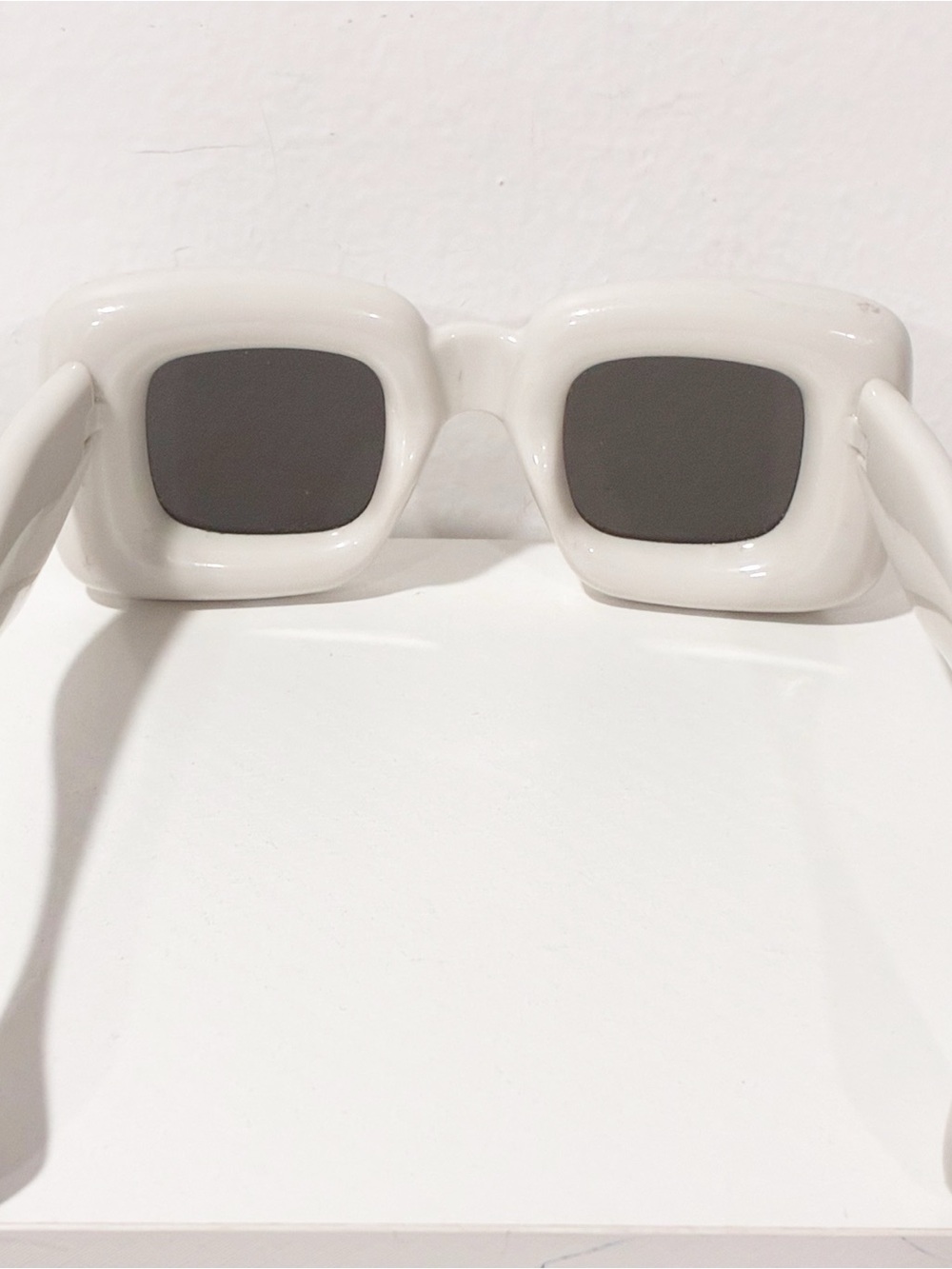 Loewe Inflated Rectangular‎ Square Sunglasses White - Picture 4 of 7